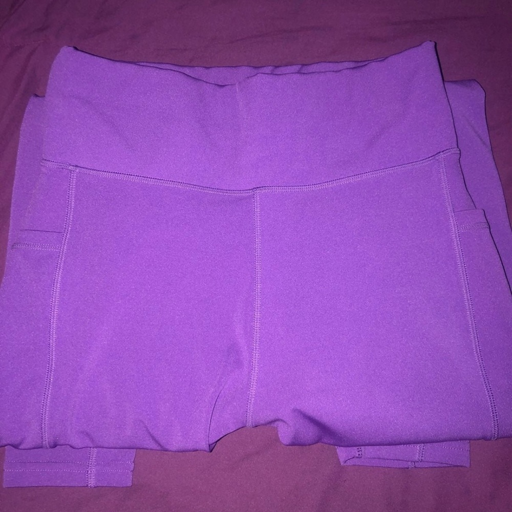 PopFit POCKETS Purple Leggings Medium